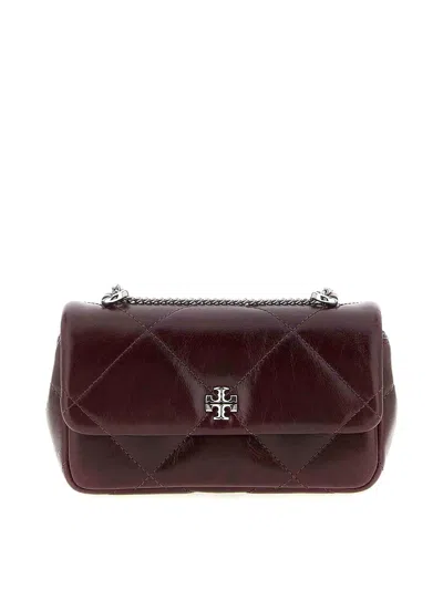 Tory Burch Kira Diamond Mini Crossbody Bag In Red