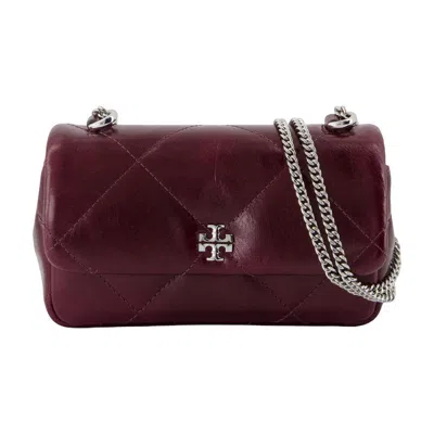Tory Burch Kira Diamond Mini Flap Shoulder Bag In Red