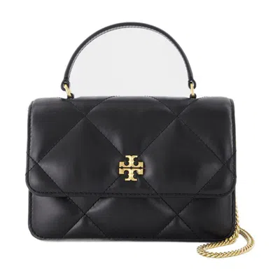 Tory Burch Kira Diamond Mini Wallet On Chain In Black