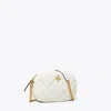 Tory Burch Kira Diamond Quilt Camera Bag In White