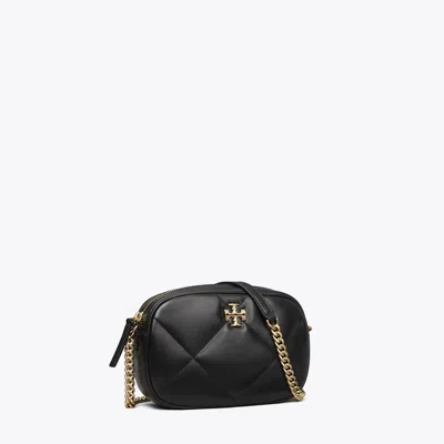 Tory Burch Kira Diamond Quilt Camera Bag In Black
