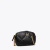 Tory Burch Kira Diamond Quilt Camera Bag In Black