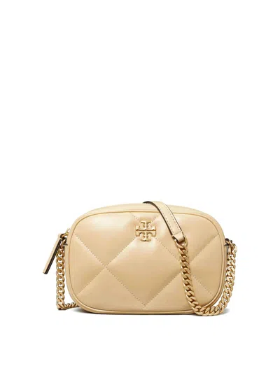 Tory Burch Kira Diamond-quilt Camera Bag In Sand