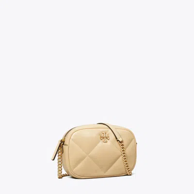 Tory Burch Kira Diamond Quilt Camera Bag In Gold