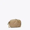 Tory Burch Kira Diamond Quilt Camera Bag In Taupe Oak