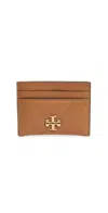 Tory Burch Kira Diamond Quilt Card Case Classic Chestnut