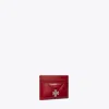 Tory Burch Kira Diamond Quilt Card Case In Red