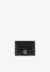 Tory Burch Kira Diamond Quilt Cardholder In Black