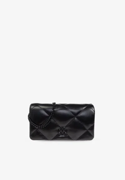 Tory Burch Kira Diamond Quilt Chain Clutch In Black