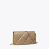 Tory Burch Kira Diamond Quilt Chain Wallet In Taupe Oak