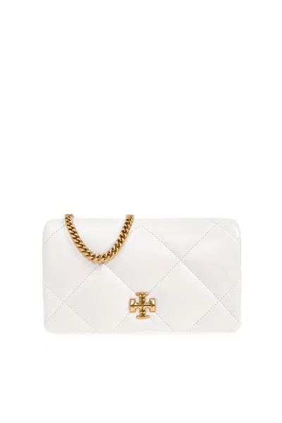 Tory Burch Kira Diamond Quilt Chain Wallet Blanc In White