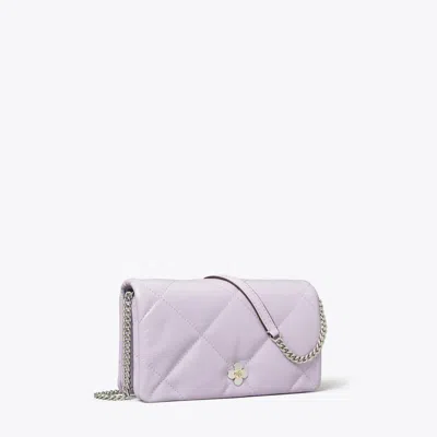 Tory Burch Kira Diamond Quilt Clover Chain Wallet