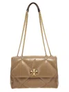 Tory Burch Kira Diamond Quilt Convertible Shoulder Bags In Beige