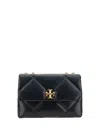 Tory Burch Shoulder Convertible Kira Shoulder Bag With Diamante Trapuntatura In Black