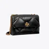 Tory Burch Kira Diamond Quilt Convertible Shoulder Bag In Black