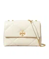 Tory Burch Kira Diamond Quilt Convertible Shoulder Bag In White