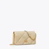 Tory Burch Kira Diamond Quilt Crossbody In Gray