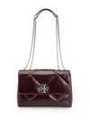 Tory Burch Kira Diamond Quilt Distressed Convertible Shoulder Bag Crossbody Bags Bordeaux