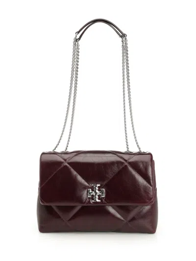Tory Burch Kira Diamond Quilt Distressed Convertible Shoulder Bag Crossbody Bags Bordeaux