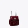 Tory Burch Kira Diamond Quilt Distressed Mini Backpack