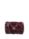 Tory Burch Kira Diamond Quilt Distressed Small Convertible Shoulder Bag In Black