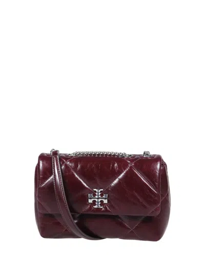 Tory Burch Kira Diamond Quilt Distressed Small Convertible Shoulder Bag In Black