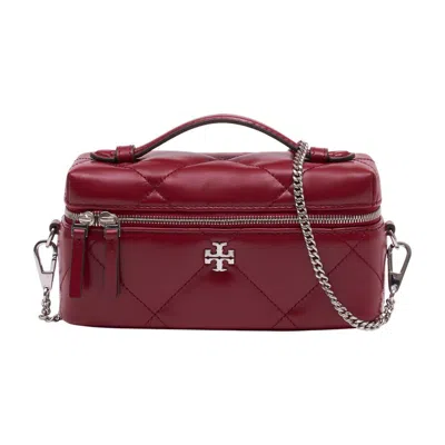 Tory Burch Kira Quilted-design Chain-strap Tote Bag In Red