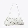 Tory Burch Kira Diamond Quilt Grommet East-west Shoulder Bag In Multi