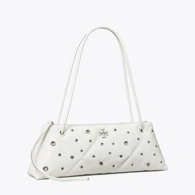 Tory Burch Kira Diamond Quilt Grommet East-west Shoulder Bag In Multi