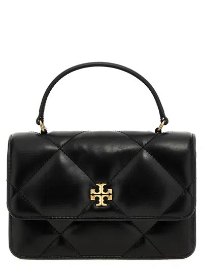 Tory Burch Kira Diamond Quilt Handbag In Black