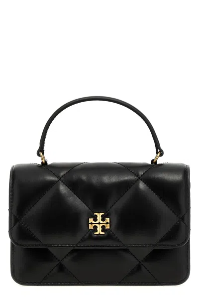 Tory Burch 'kira Diamond Quilt' Handbag In Black