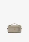 Tory Burch Kira Diamond Quilt Leather Beauty Case In Neutral