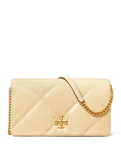 TORY BURCH KIRA DIAMOND QUILT LEATHER CHAIN WALLET