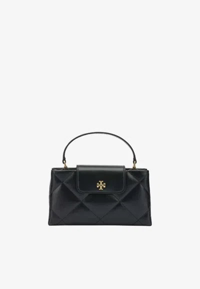 Tory Burch Kira Diamond Quilt Leather Crossbody Bag In Black