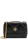 Tory Burch Kira Diamond-quilt Leather Shoulder Bag In Black
