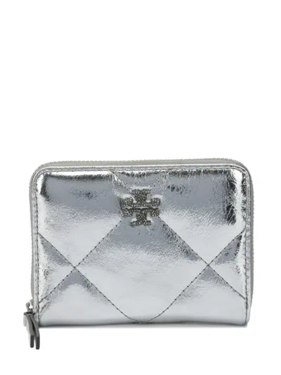 TORY BURCH KIRA DIAMOND QUILT METALLIC WALLET