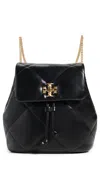 Tory Burch Kira Diamond Quilt Mini Backpack Black