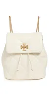 Tory Burch Kira Diamond Quilt Mini Backpack Warm White