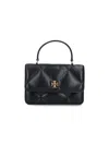 Tory Burch "kira Diamond Quilt" Mini Bag In Black
