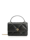 Tory Burch Kira Diamond Quilt Mini Bag In Black