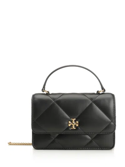 Tory Burch Kira Diamond Quilt Mini Bag In Black
