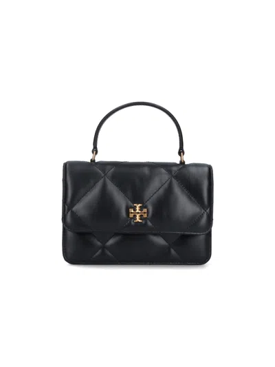 Tory Burch "kira Diamond Quilt" Mini Bag In Black  