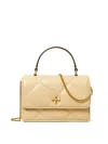 Tory Burch Mini Kira Diamond Quilt Top Handle Chain Wallet