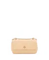 Tory Burch Kira Diamond Quilt Pave Mini Flap Bag In Neutrals