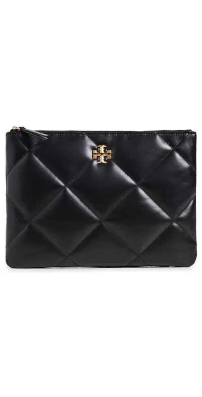 Tory Burch Kira Diamond Quilt Pouch Black