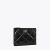 Tory Burch Kira Diamond Quilt Pouch In Black