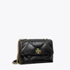 Tory Burch Kira Diamond Quilt Shoulder Bag In Black
