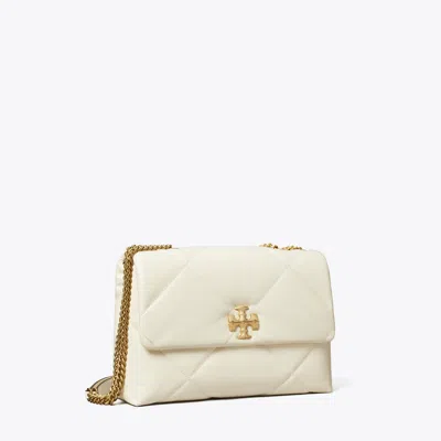Tory Burch Kira Diamond Quilt Shoulder Bag In White