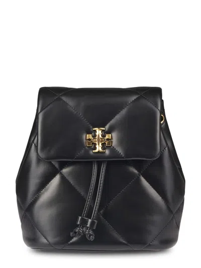 Tory Burch Kira Diamond Quilt Small Backpack In Black
