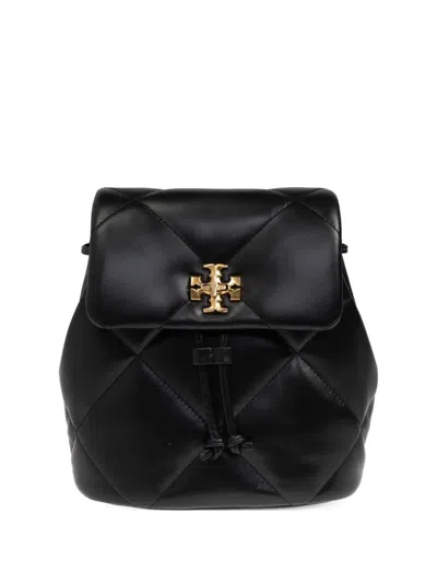 Tory Burch Kira Diamond Quilt Small Backpack In Black